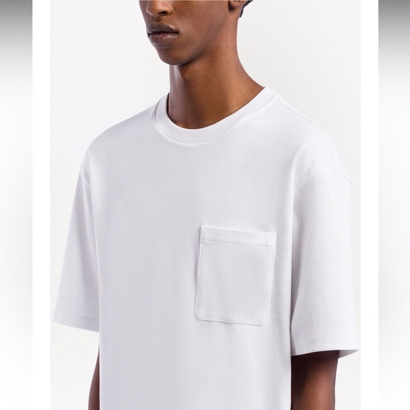 Prada Tops - PRADA WHITE ELEVATED POCKET TEE